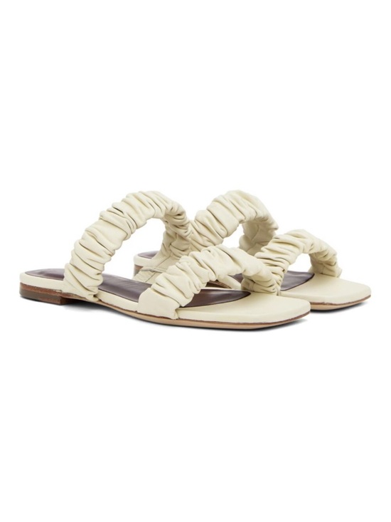 STAUD Shoes - Staud Maya Square Toe Ruched Sandals